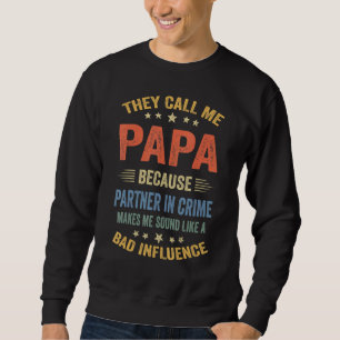 Farpa Pappa partner i brott Lång Ärmad Tröja
