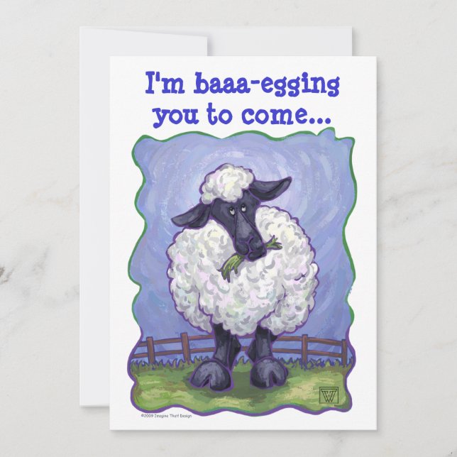 Fårpartyet centrerar inbjudningar (Framsida)