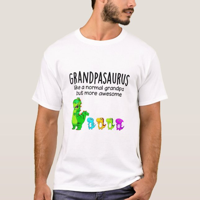 Farpasaurus som en vanlig morfar men mer aso t shirt (Framsida)