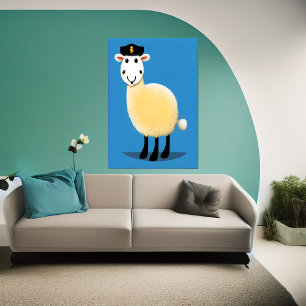 Fårpolis AI Art Poster