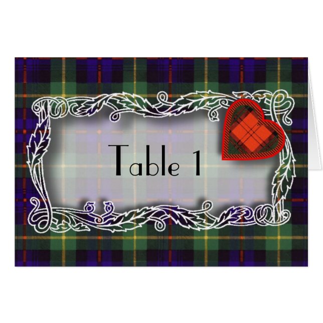 Farquarson skottTartan Hälsningskort (Framsidan Horizontal)