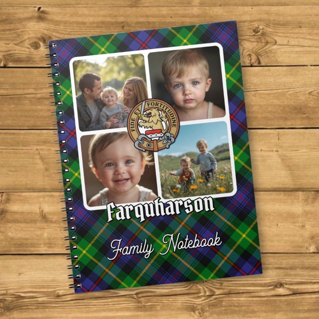 Farquharson Familj Foto Collage Anteckningsbok (Skapare uppladdad)