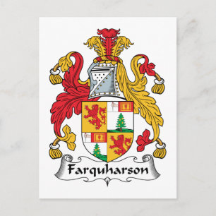 Farquharson Family Crest Vykort