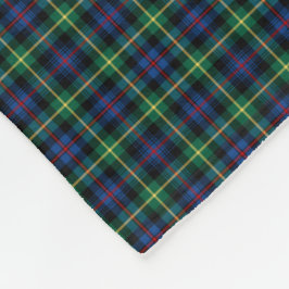 Farquharson Klan Blue, Grönt och Black Tartan Fleecefilt