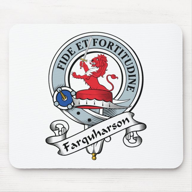 Farquharson klanemblem musmatta (Framsidan)