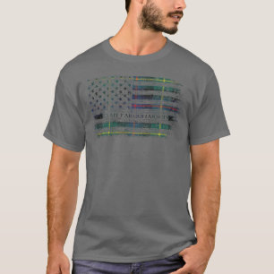 Farquharson Klans Originaux Tartan Scottish US fla T Shirt