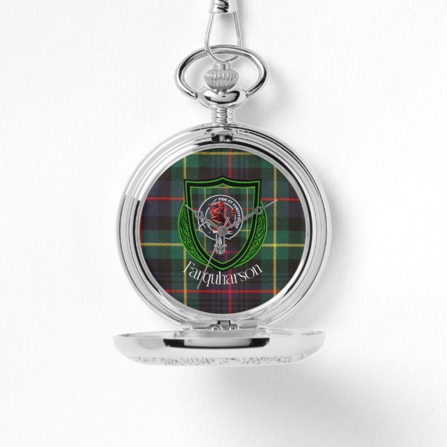 Farquharson Scottish Clan Tartan & Crest Armbandsur (Framsida)