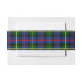 Farquharson Scottish Tartan Belly Band Band För Inbjudningskort