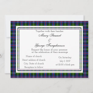 Farquharson Scottish Wedding Investigation Inbjudningar