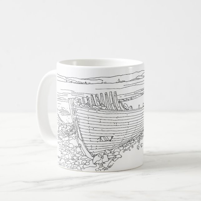 Farr Buktens skeppsvrak Skottland Kaffemugg (Framsida vänster)