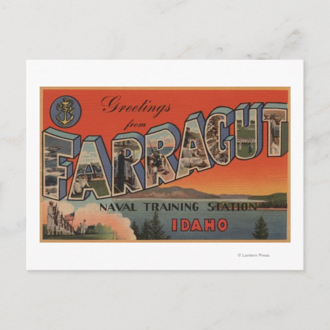 Farragut, Idaho - Stora Brev Scenes Vykort (Framsida)