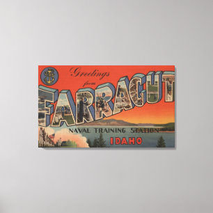 Farragut Idaho - stora brevplatser Canvastryck