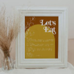 FARRAH Retro 70-talets rost gör att menyn Eat Arch Poster<br><div class="desc">Den här bröllop-menyn poster en nedbränd bakgrund för orangen, senapsfack för färgad, blommigtar för jordens underordnade objekt och ett temateckensnitt för roligt 70. Den här menyn för groovy-middagen är perfekt för en retro bröllop, en babydusch eller någon annan speciell händelse. Alla färg kan redigeras. Klicka bara på den blå knappen...</div>