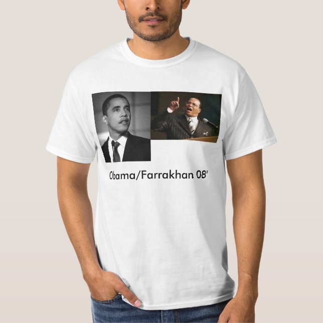 Farrakan Obama, Obama/Farrakhan 08', T-shirt (Framsida)