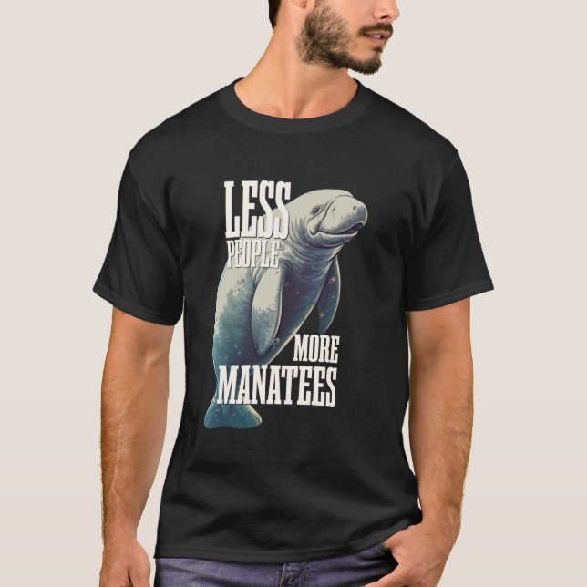 Färre antal manater Manatee Sea Cow T Shirt (Framsida)