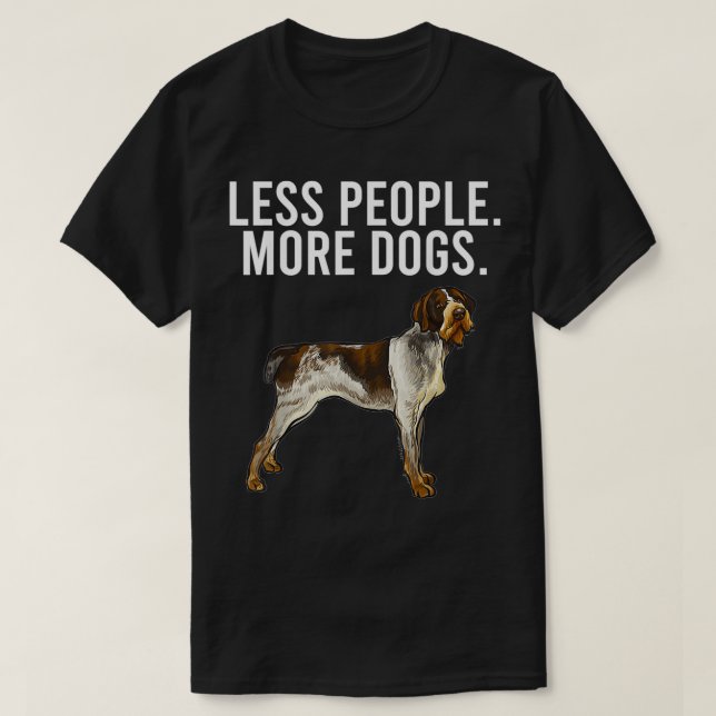 Färre antal personer fler tyska Wirehar-pekare i H T Shirt (Design framsida)
