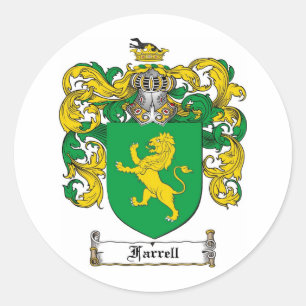 FARRELL-FAMILJVAPENSKÖLD - FARRELL-VAPENSKÖLD RUNT KLISTERMÄRKE