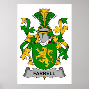 Farrell familjvapensköld poster