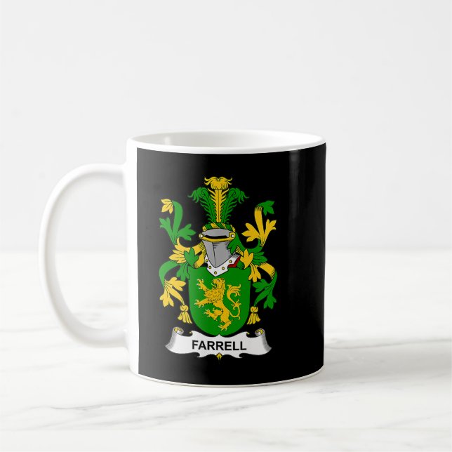 Farrell Jackar Arm Family Crest Kaffemugg (Vänster)