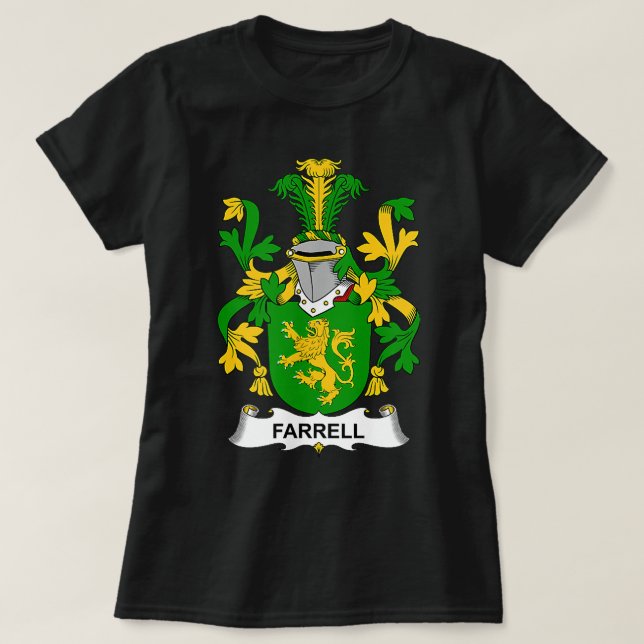 Farrell Jackar Arm Family Crest T Shirt (Design framsida)