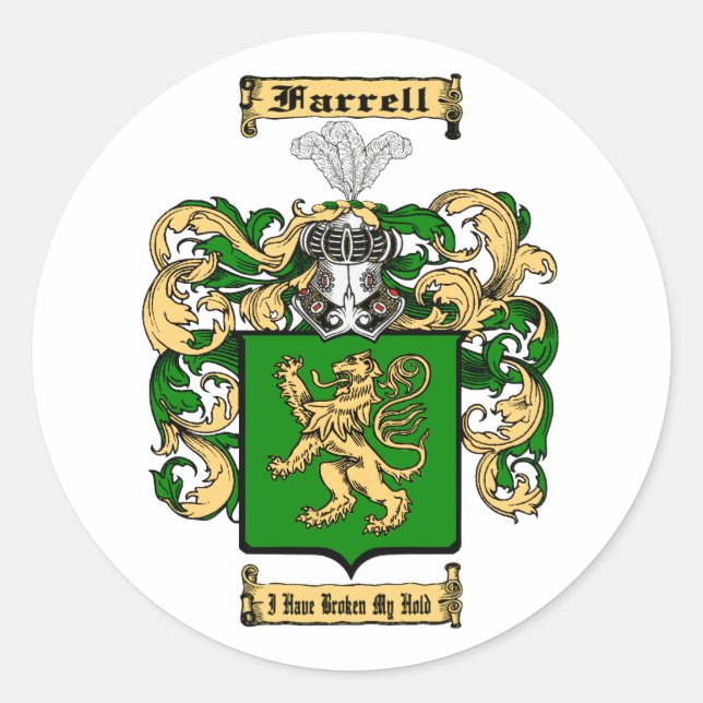 Farrell Runt Klistermärke (Framsida)