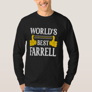 Farrell Surname Team Family Efternamn World's Best T Shirt