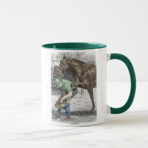 Farrier Blacksmith Shoeing Horse Mugg