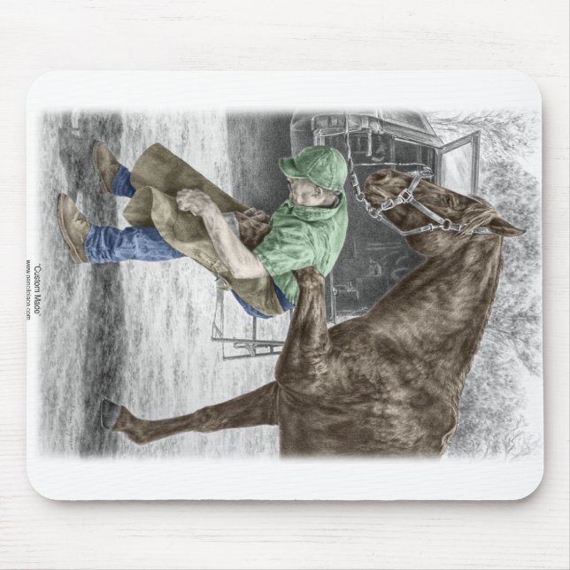 Farrier Blacksmith Shoeing Horse Musmatta (Framsidan)