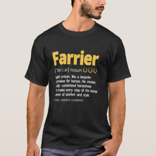 Farrier Definition Horseshoe Equine Shoeing Long S T Shirt