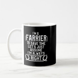 Farrier Höger Horseshoe Hoof Trimming Equine Shoei Kaffemugg