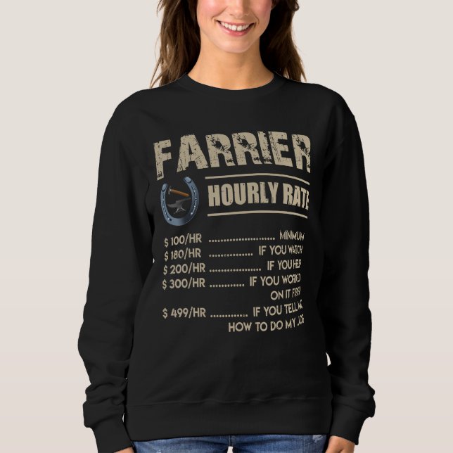 Farrier Horse Tee Farrier-timtaxa (Framsida)