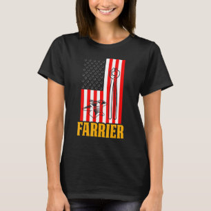 Farrier Horseshoe Hoof Trimming Equine Shoeing T Shirt