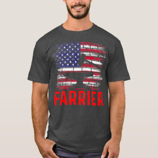 Farrier Horseshoe Hoof Trimming Equine Shoeing T Shirt