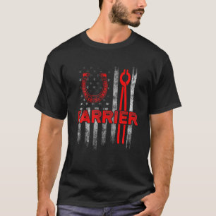 Farrier Horseshoe Hoof Trimming Equine Shoeing T Shirt