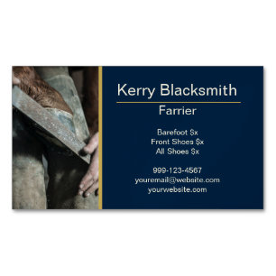 Farrier Horseshoeing and Trim Affärskort Magnet