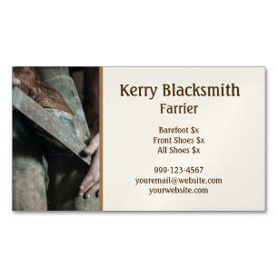 Farrier Horseshoeing and Trim Affärskort Magnet