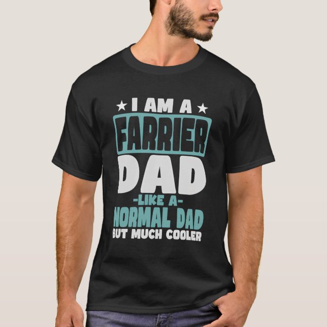 Farrier Pappa Cooler than Normal T Shirt (Framsida)