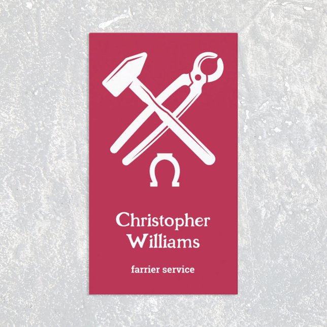 Farrier Visitkort (Farrier Business Card Photo)
