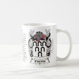 Farris, ursprung som, är menande och vapenskölde kaffemugg