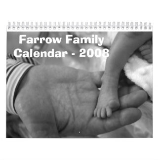 Farrowfamiljkalender - 2008 kalender