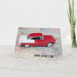 Fars dag 1955 Chevy Car Karta Kort
