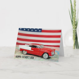 Fars dag 1955 Chevy Car Karta Kort