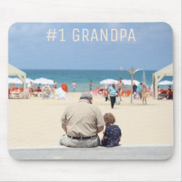 Fars dag #1 Grandpa Anpassningsbar Photo Musmatta