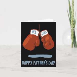 Fars dag #1 Pappa Boxnings Handskor  Kort