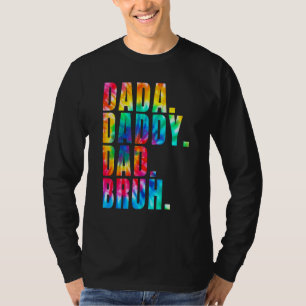 Fars dag 2022 Dada Pappa Pappa Bruh Tie Dye Pappa T Shirt