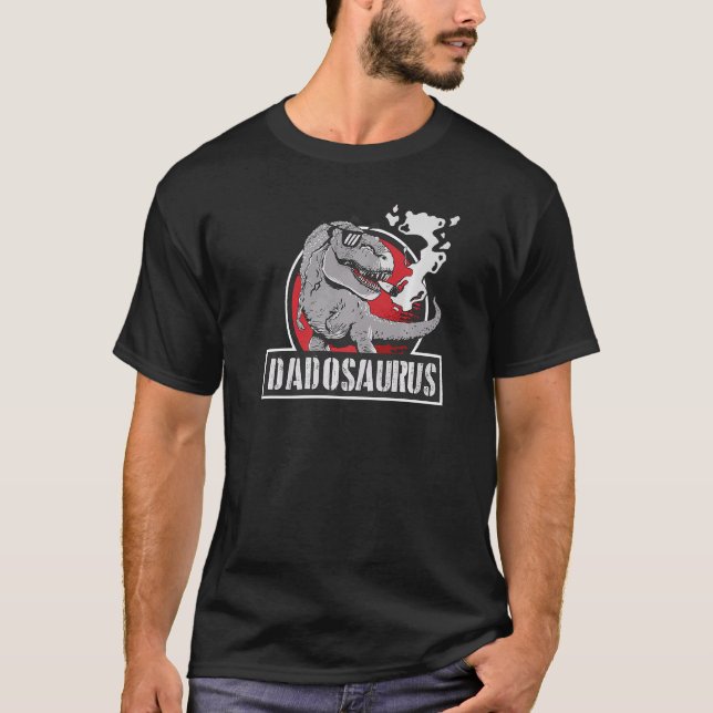 Fars dag 2022 Dadosaurus Trex Dinosaur Pappa T Shirt (Framsida)
