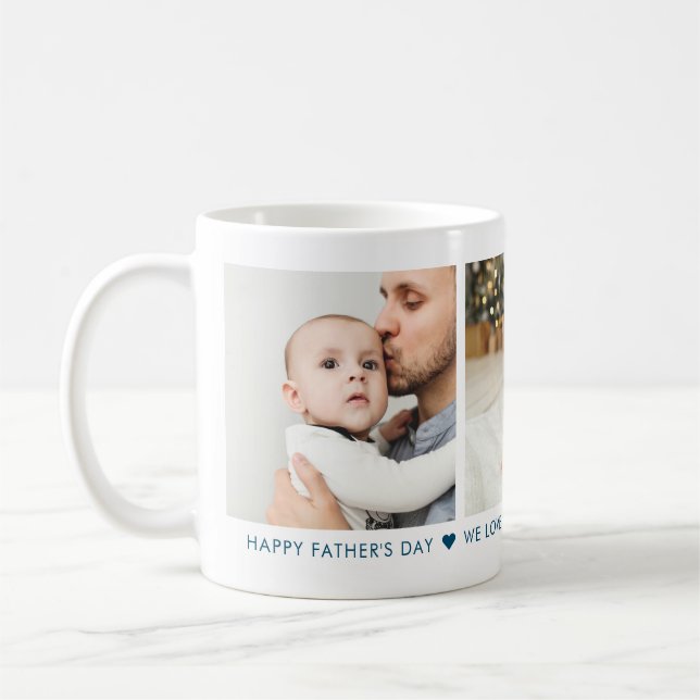 Fars dag 3-foto-Personlig-kaffe Mugg (Vänster)