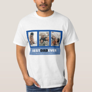 fars dag 3 Photo Collage Anpassningsbar T-Shirt