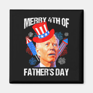 Fars dag 4:e juli: Funny Joe Biden Memorial D Magnet