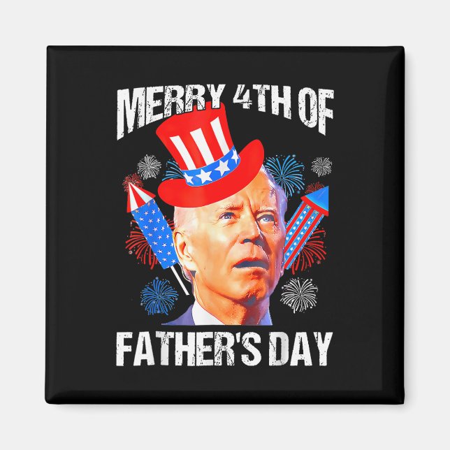 Fars dag 4:e juli: Funny Joe Biden Memorial D Magnet (Framsidan)